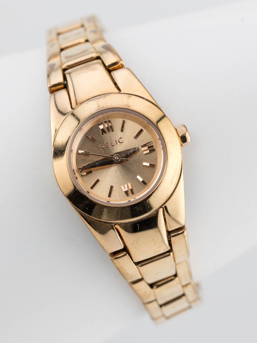 RELIC ZR34208 Rose Gold Roman Numeral Quartz Analog Women's Watch New Battery